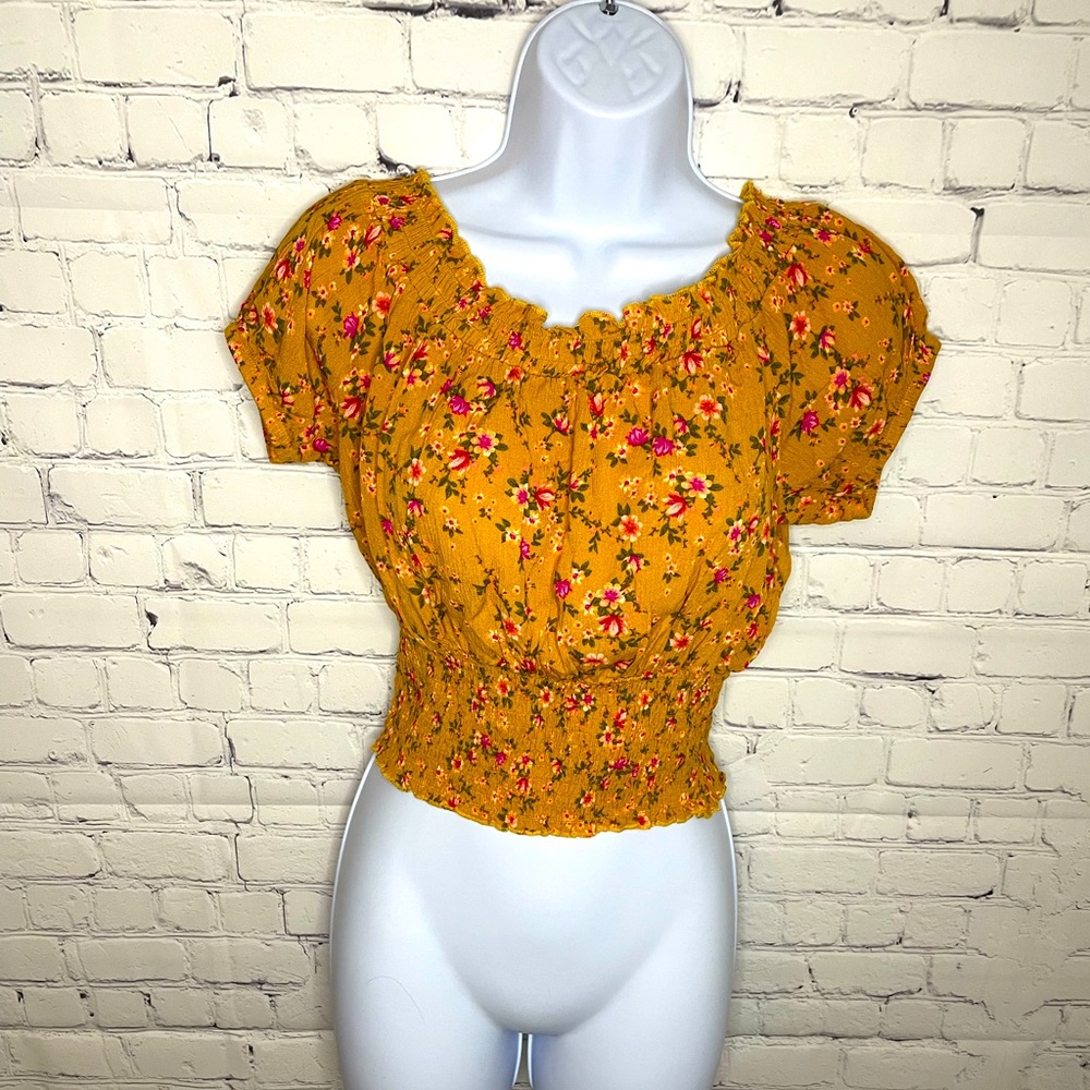 Self Love by Self Esteem floral cropped top